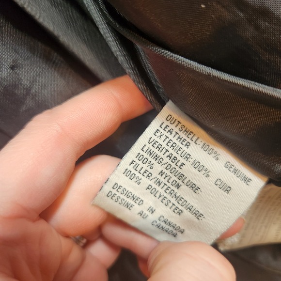 Pelle Cuir Black Leather Bomber Jacket Mens XL Buckles Vintage minor flaws - Picture 10 of 15